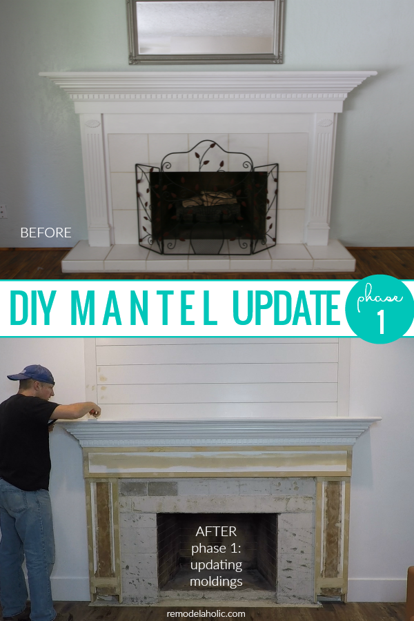 DIY Fireplace Makeover Part One: Updating Mantel Moldings | Remodelaholic