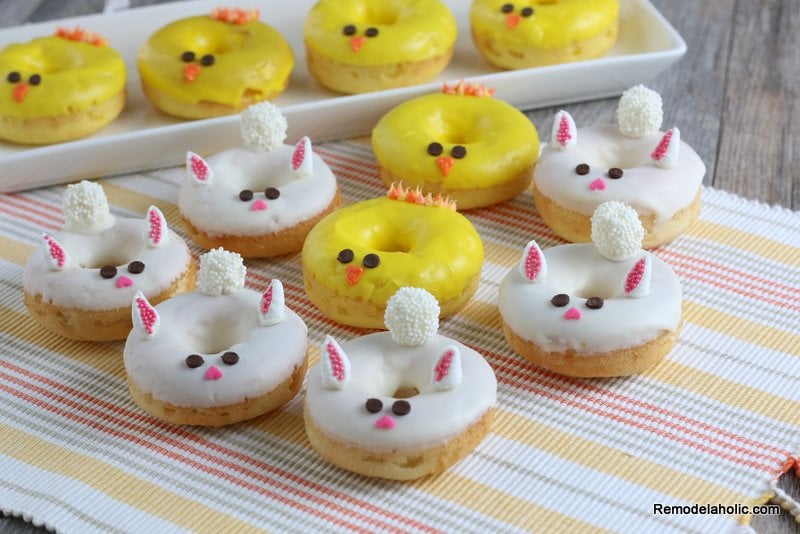 Remodelaholic | Easy Baked Donuts Recipe with Easter Bunny and ...