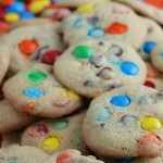Soft And Chewy Rainbow M&M Cookie Recipe With Butter And Vanilla Pudding Mix #remodelaholic
