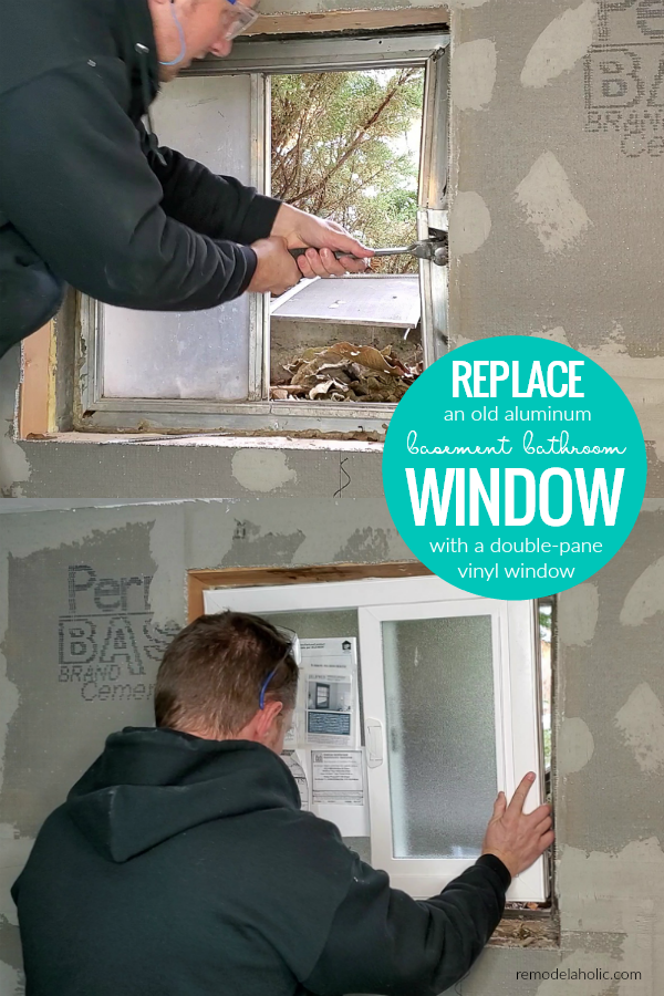 How to Install a Window in Basement Bathroom | Remodelaholic