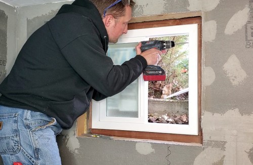 How to Install a Window in Basement Bathroom | Remodelaholic