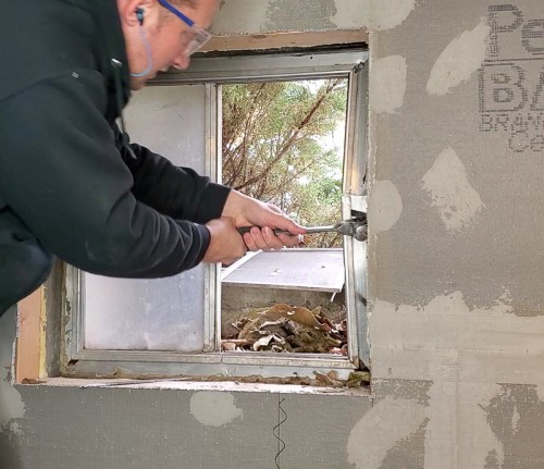 How to Install a Window in Basement Bathroom | Remodelaholic