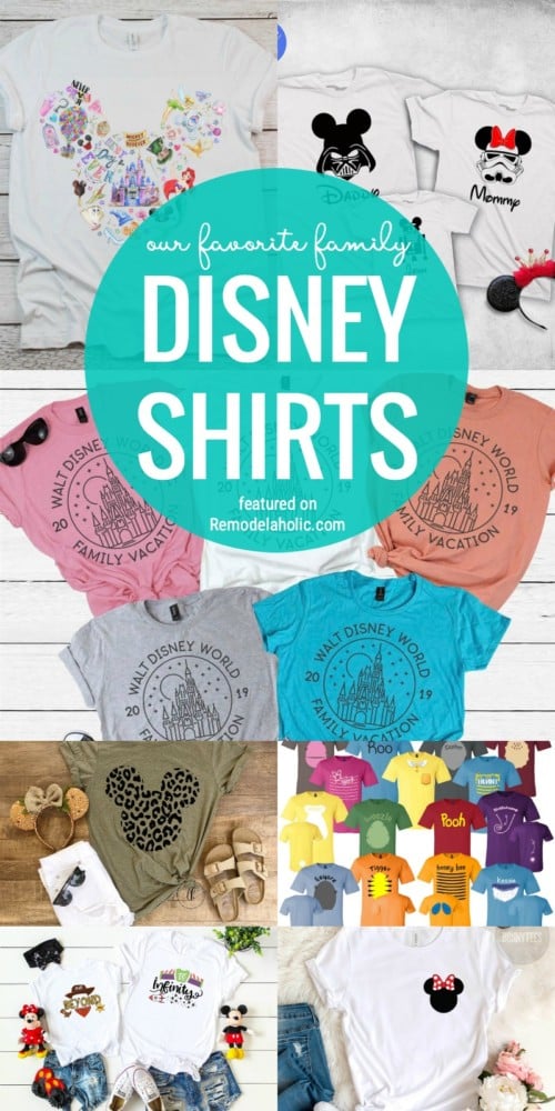Matching Disney Shirts for the Family | Remodelaholic