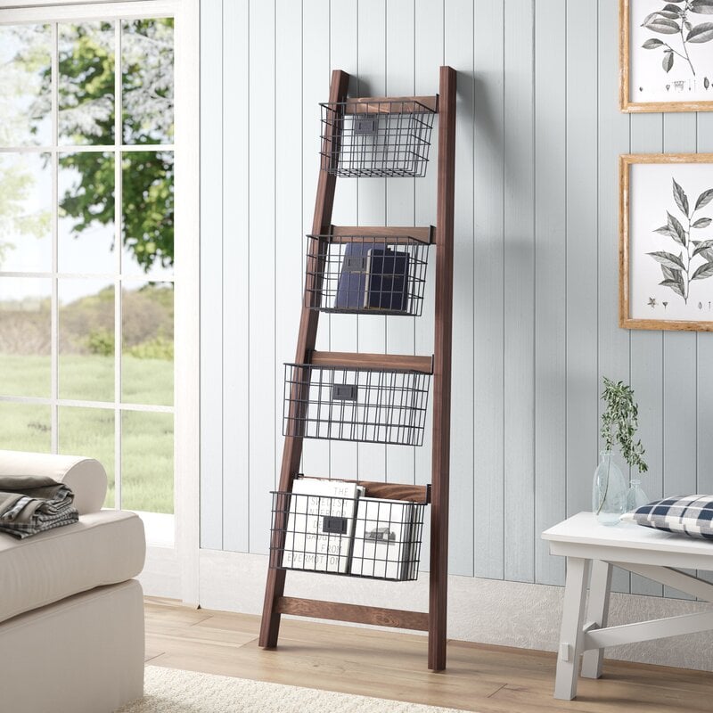 12 More Wooden Ladder Decor and Storage Ideas Remodelaholic