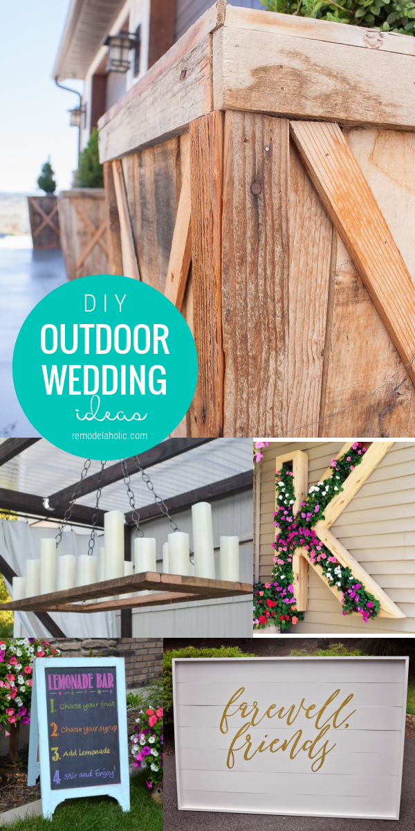DIY Outdoor Wedding Decoration Ideas | Remodelaholic