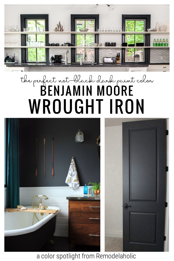 Color Spotlight: Benjamin Moore Wrought Iron | Remodelaholic