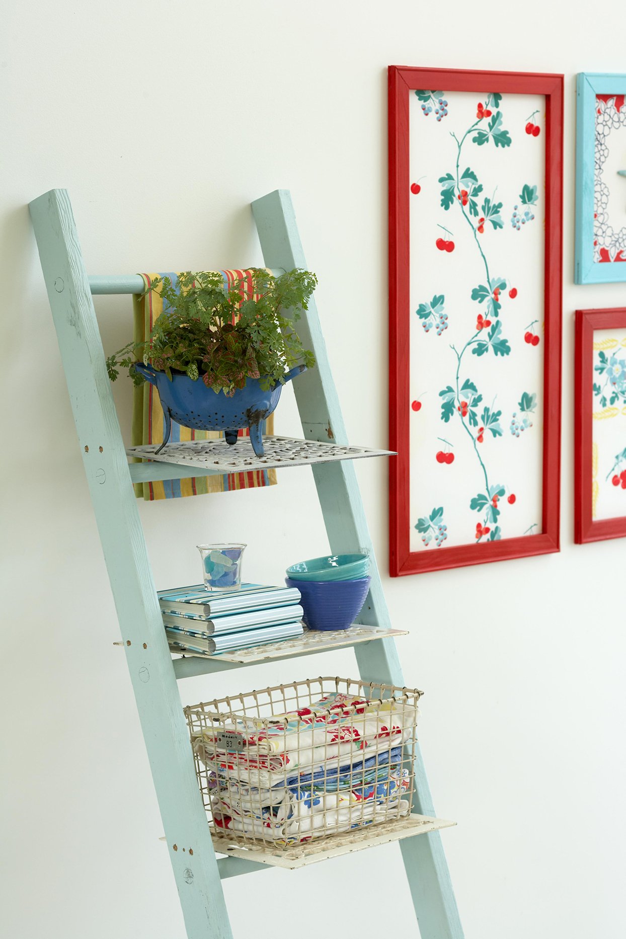 12 More Wooden Ladder Decor and Storage Ideas Remodelaholic