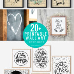 20 Printable Black And White Art Prints For Home Decor Gallery Wall, Remodelaholic
