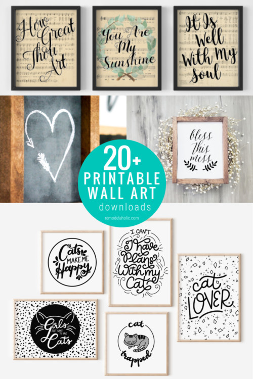 Printable Black and White Art for Gallery Walls | Remodelaholic