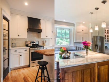 DIY Kitchen Remodel Ideas With Before And After Pictures For Expanding Small Kitchens, Remodelaholic