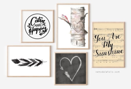 Printable Black And White Art Prints For Home Decor Gallery Wall, Remodelaholic Wm