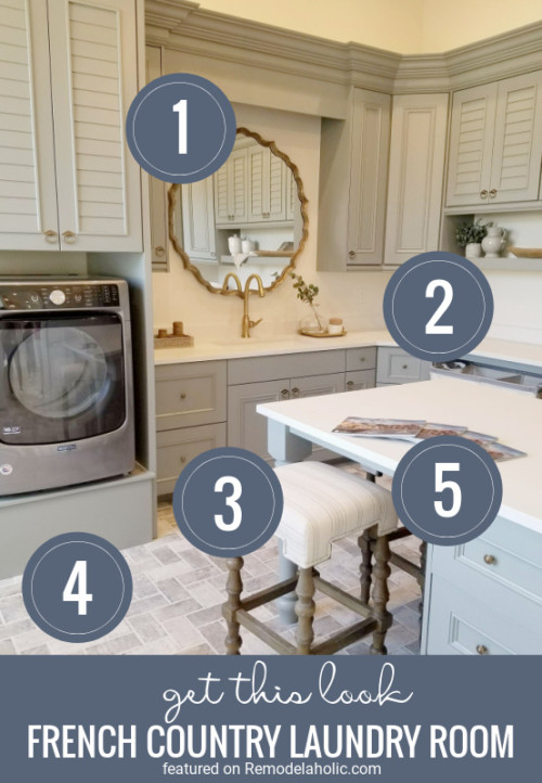 Get This Look: French Country Laundry Room | Remodelaholic