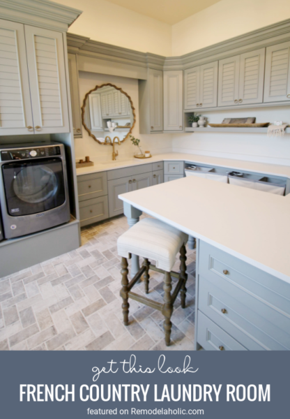 Get This Look: French Country Laundry Room | Remodelaholic