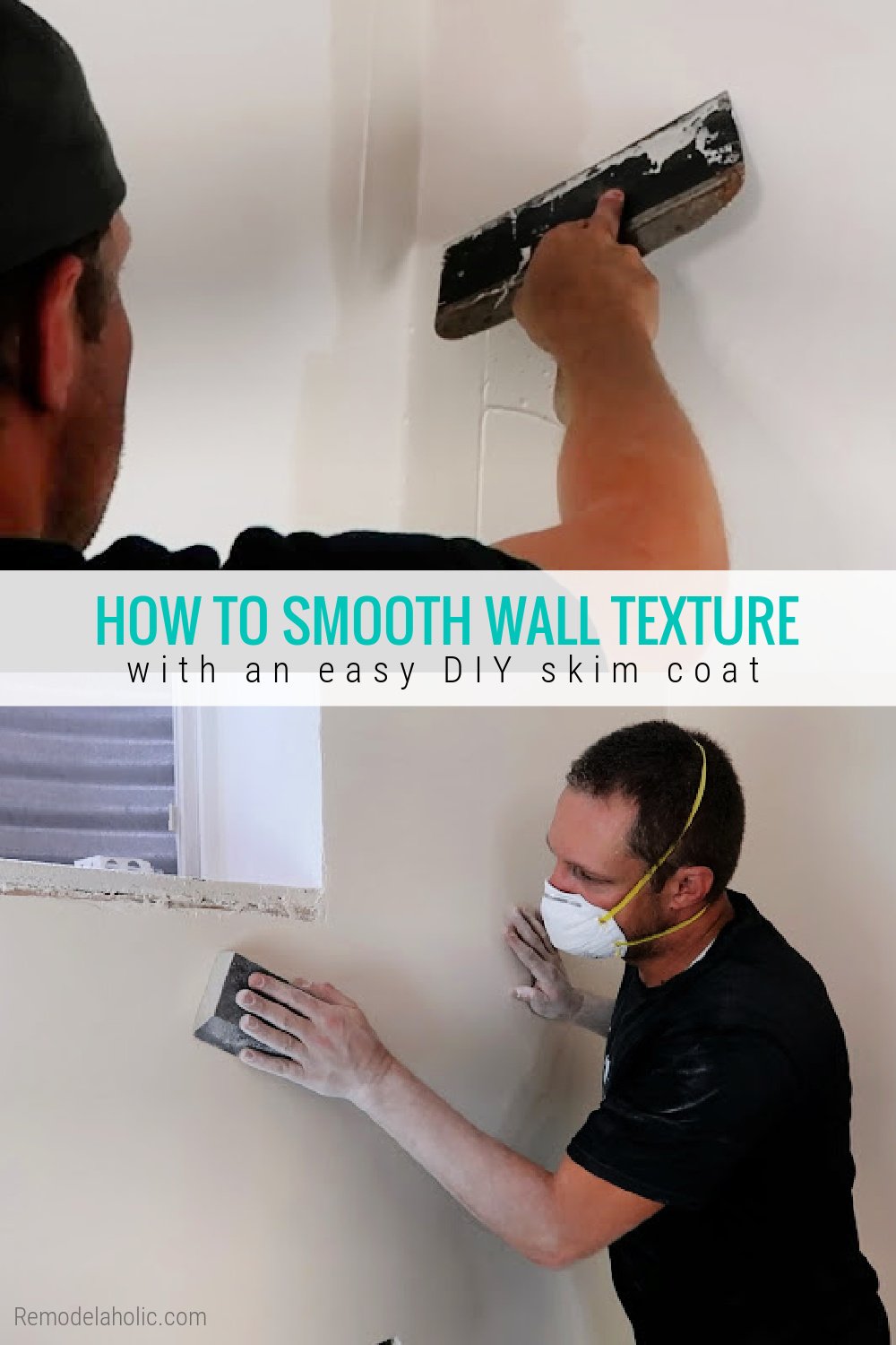 How to Skim Coat Smooth Wall Texture over Textured Walls Remodelaholic