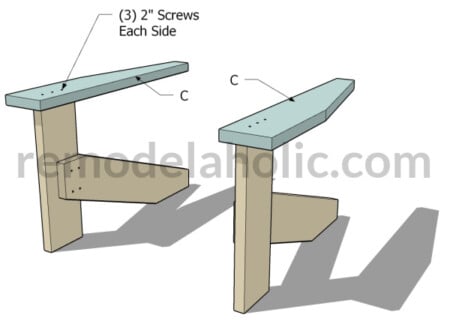 DIY Kids Adirondack Chair Plan, Attach Armrest Chair Arm Support, Remodelaholic