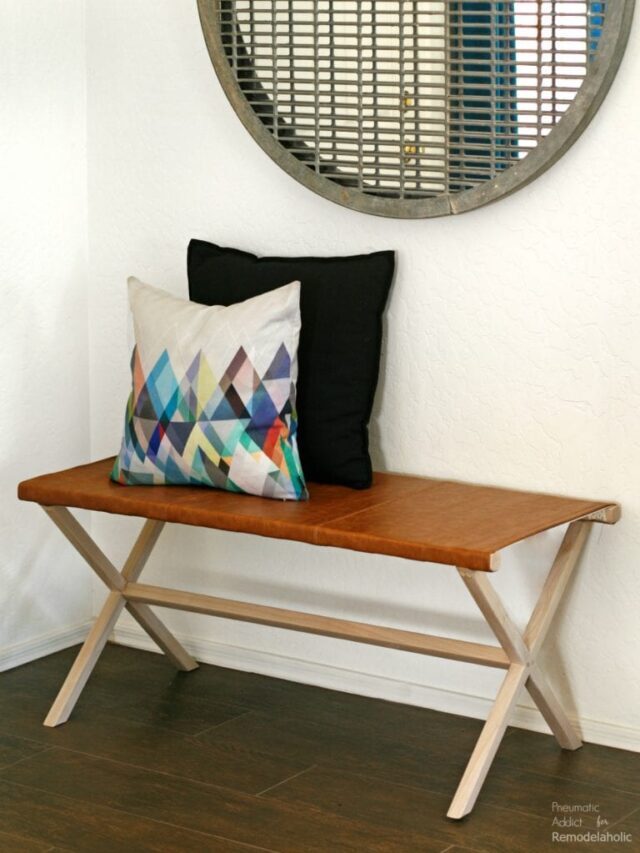 How to Build a Leather Director’s Bench Tutorial