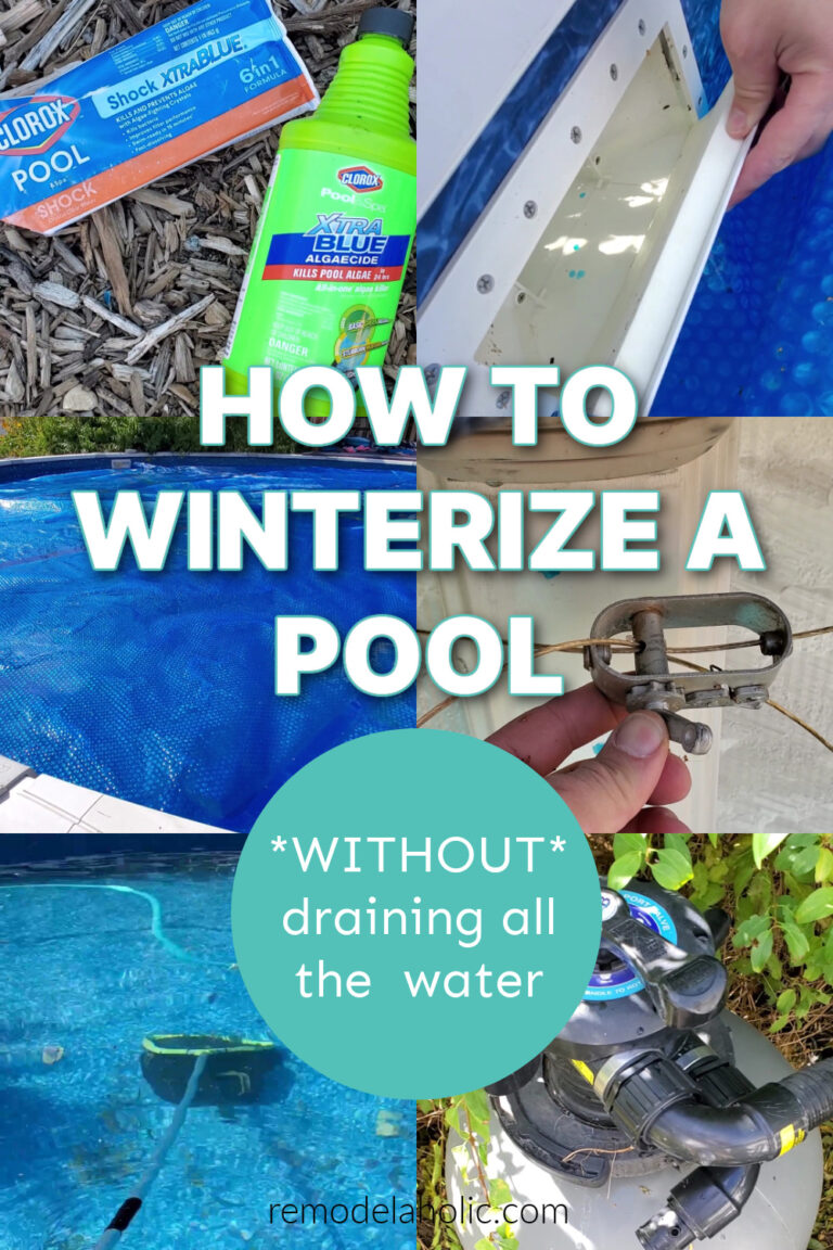 How to Winterize an Above Ground Pool in 2 Hours | Remodelaholic