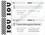 Remodelaholic | Free Printable IOU Coupons for Handmade Gifts or ...