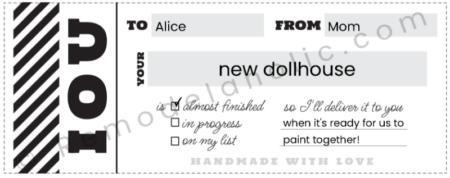 Remodelaholic | Free Printable IOU Coupons for Handmade Gifts or ...