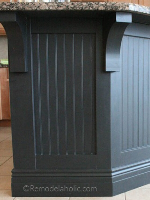 Black Board And Batten Kitchen Island Idea Makeover Remodelaholic