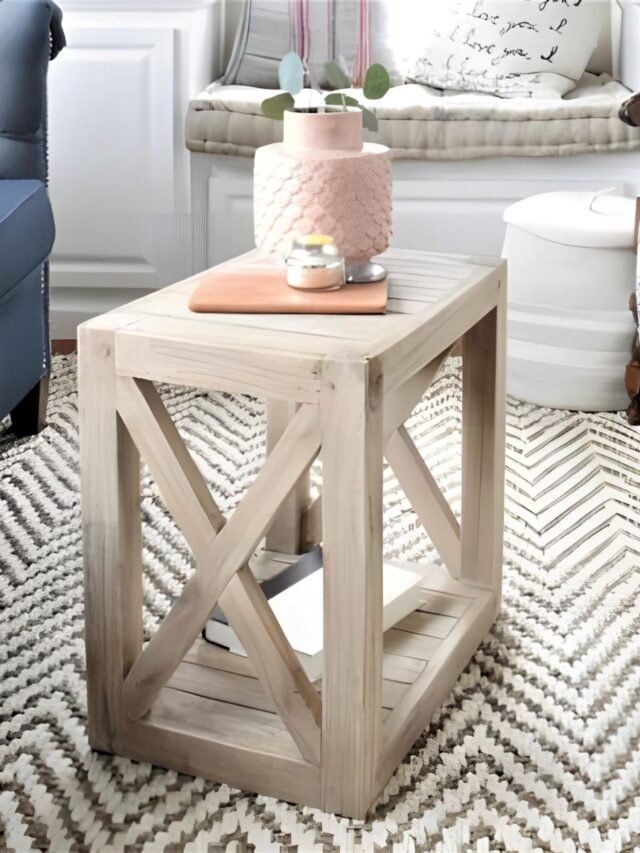 7 Woodworking Plans Farmhouse End Table DIY Side Table Remodelaholic Photo Courtesy Of Nesting With Grace 025018