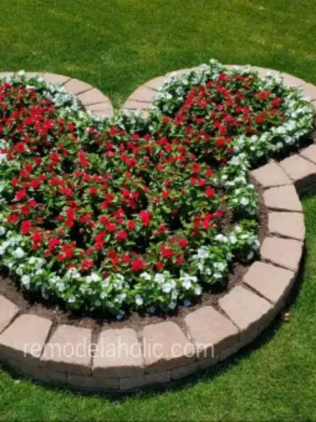 DIY MICKEY MOUSE FLOWER BED PLANTER