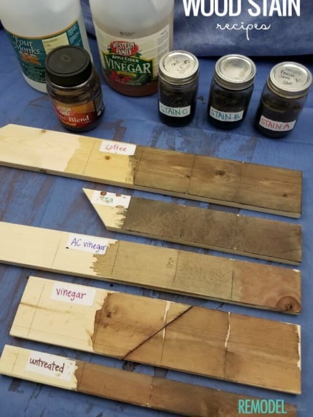 Homemade Wood Stain Recipes Using Household Ingredients To Age Wood Quickly Remodelaholic 500x750 (1)