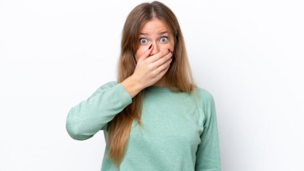 Shocked And Scared Woman