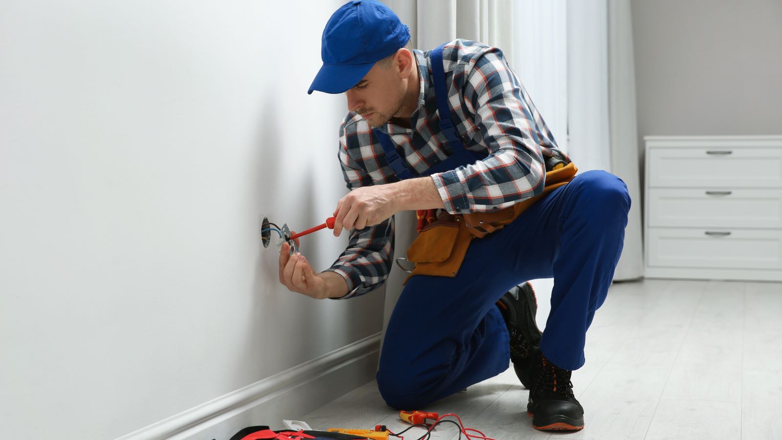 Man Fixing Electrics