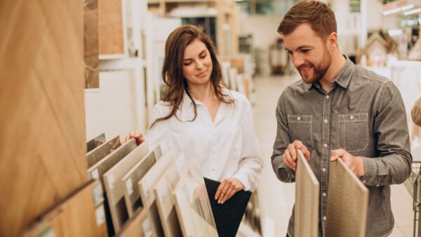 Couples Choosing Tiles