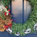 Making A Dollar Tree Christmas Wreath Quick Easy Cheap For Front Door, Remodelaholic
