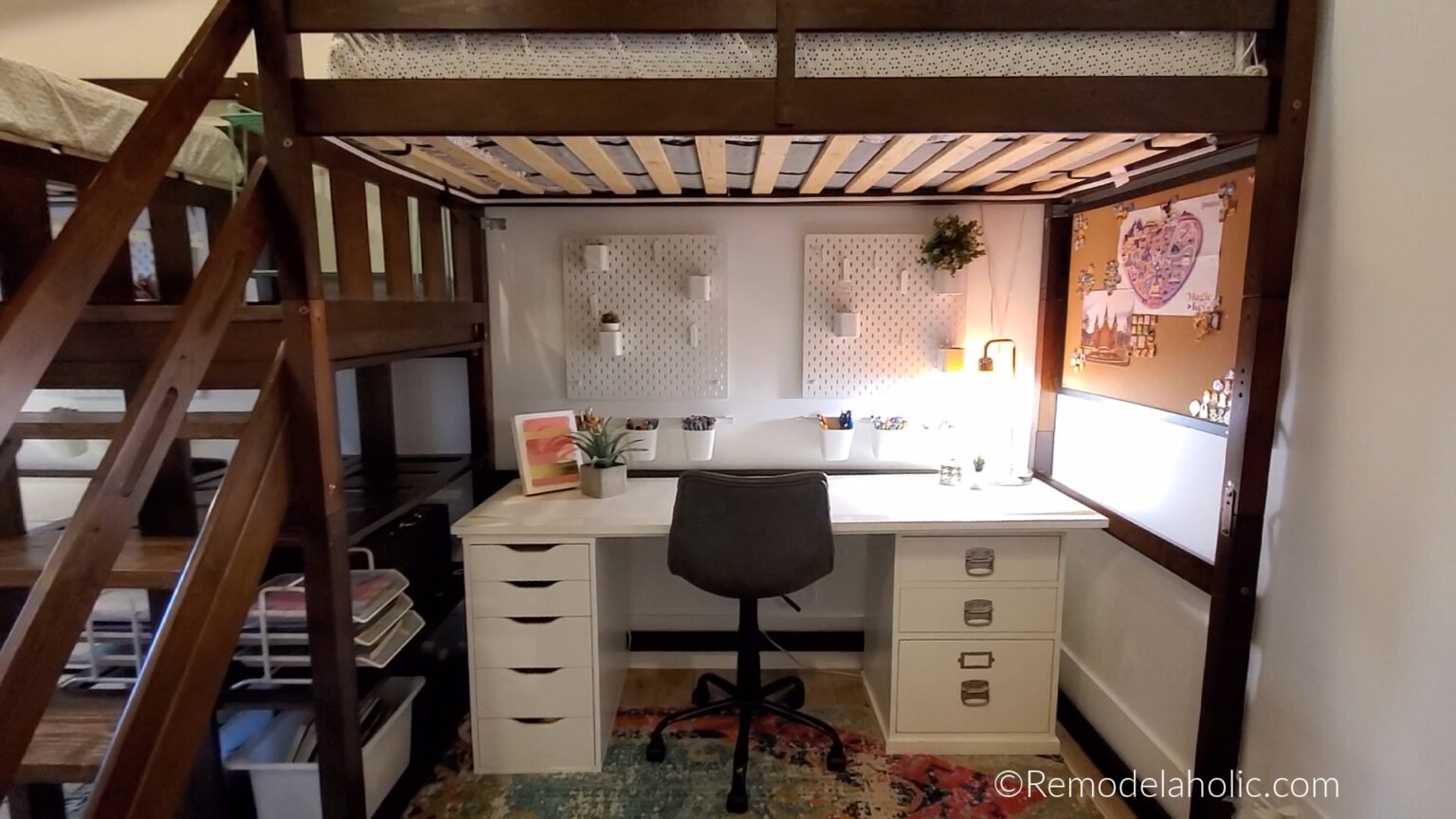 How to Make a Loft Bed Frame Taller to Fit a Desk Underneath