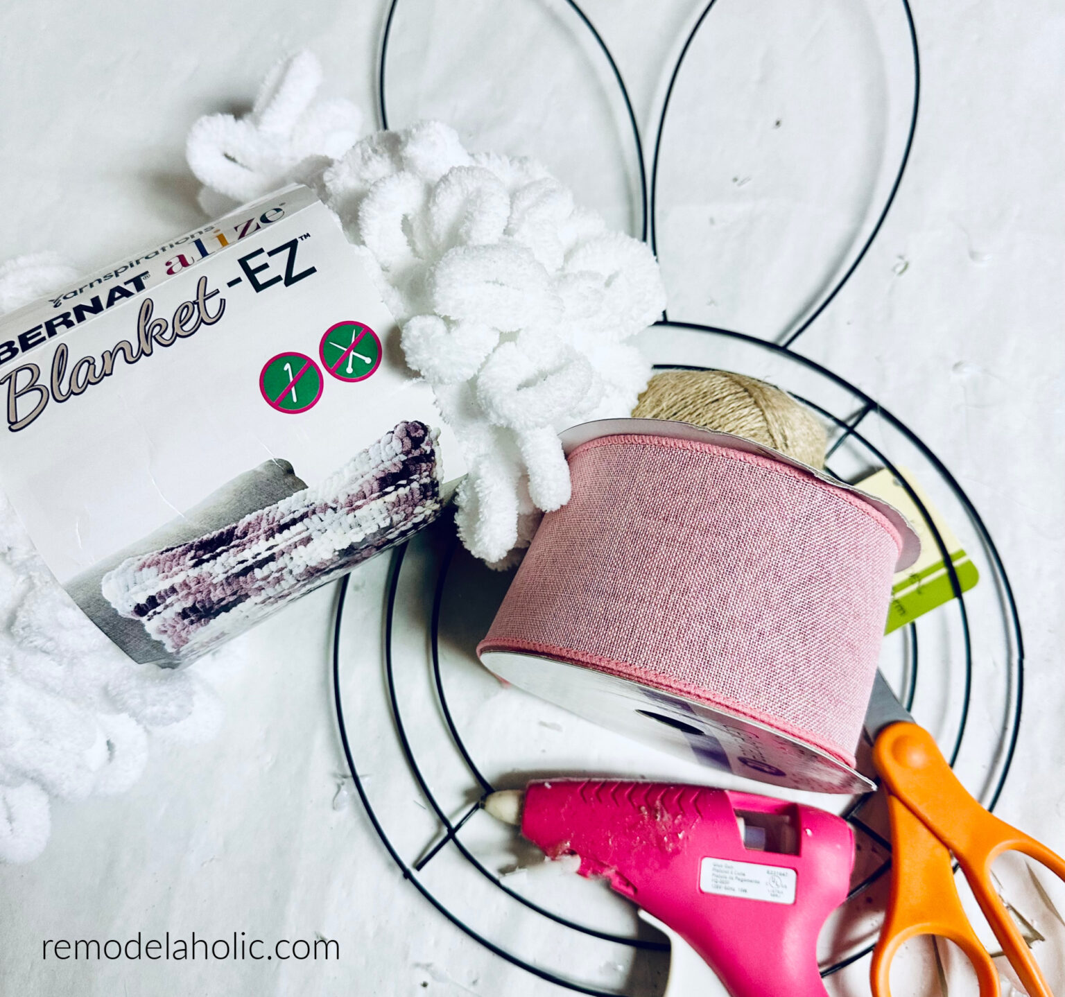 Easy 30-Minute DIY Dollar Tree Bunny Wreath for Easter | Remodelaholic