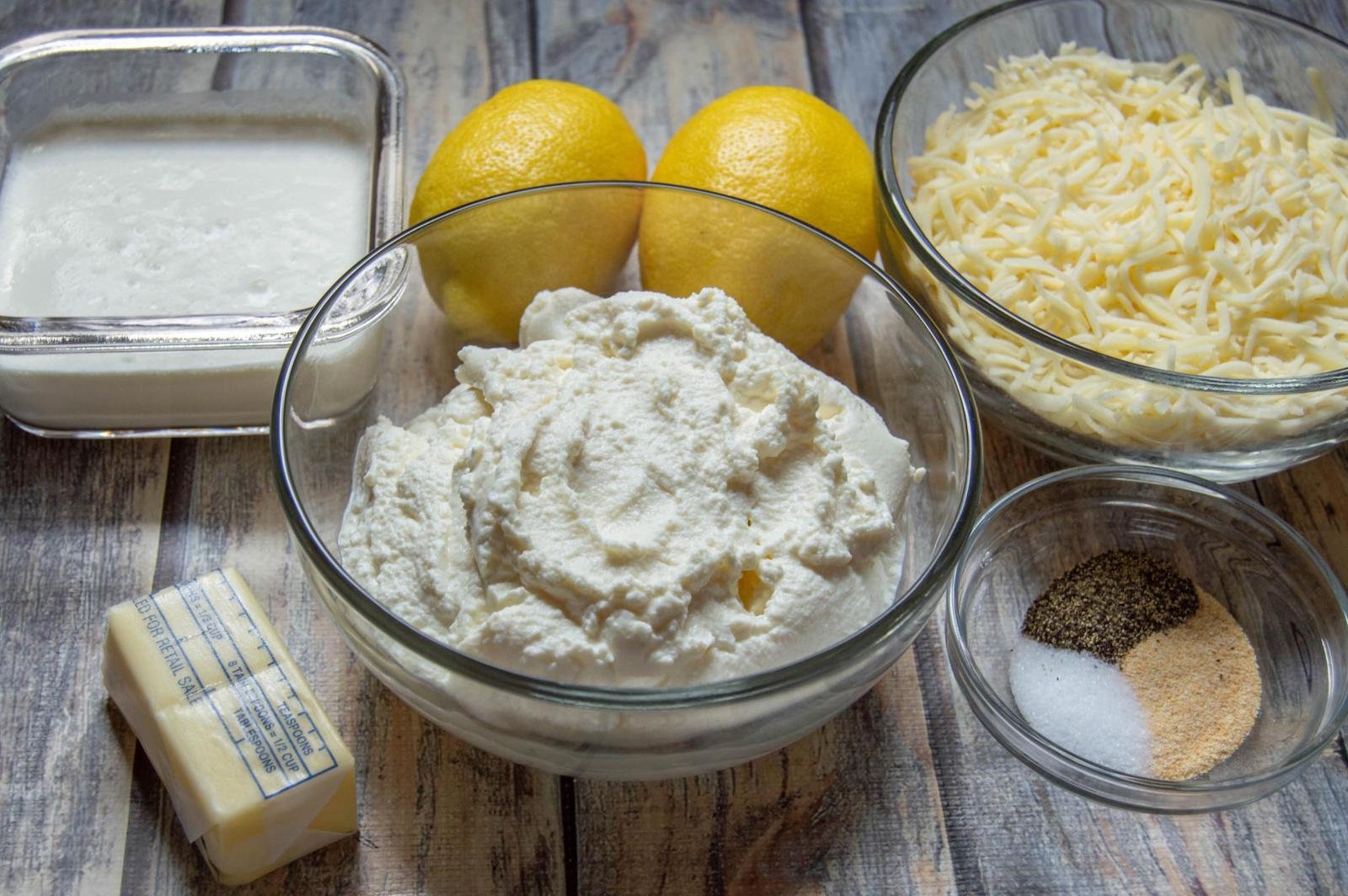 Lemon Ricotta Pasta Ingredients