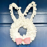 Easy DIY Dollar Tree Bunny Wreath Tutorial Made With Yarn In 30 Minutes, Remodelaholic