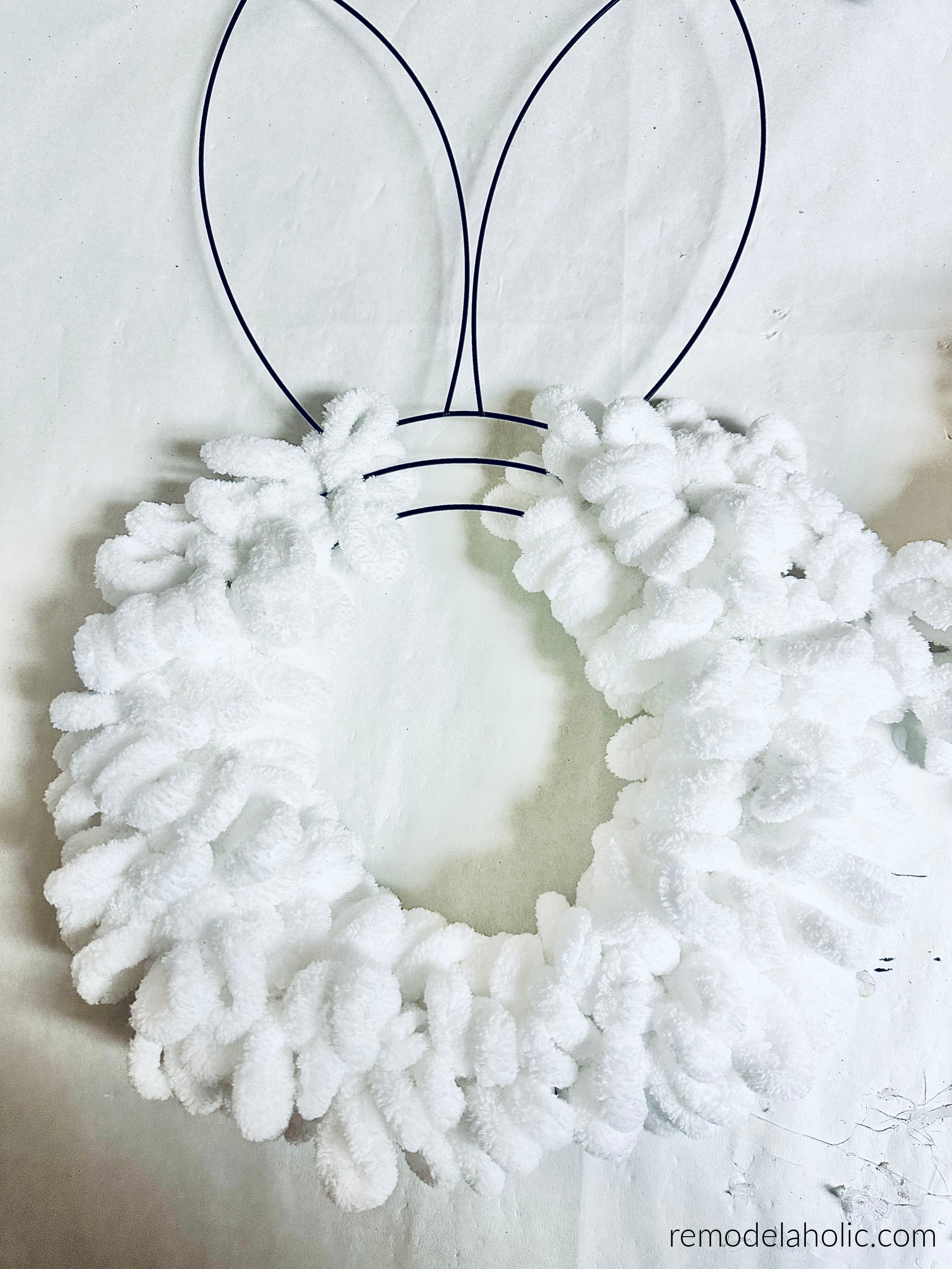 Easy 30-Minute DIY Dollar Tree Bunny Wreath for Easter | Remodelaholic