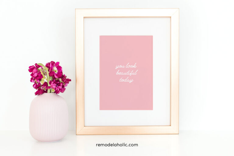 Inspirational Free Printable Wall Art for Bedroom Decor | Remodelaholic