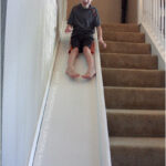 DIY Stair Slide Tutorial Featured On Remodelaholic 1