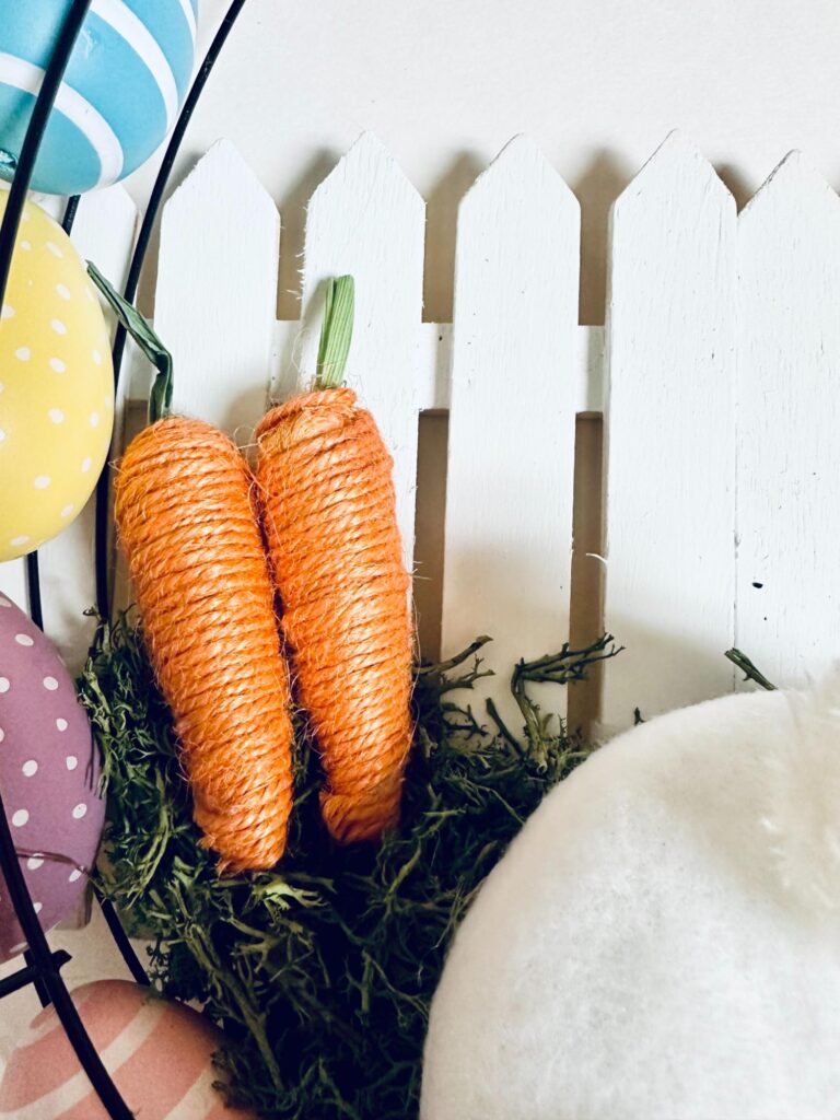 Whimsical Dollar Tree Bunny Butt Easter Egg Wreath DIY | Remodelaholic