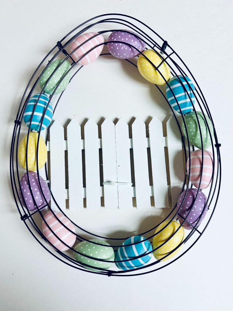 Whimsical Dollar Tree Bunny Butt Easter Egg Wreath DIY | Remodelaholic