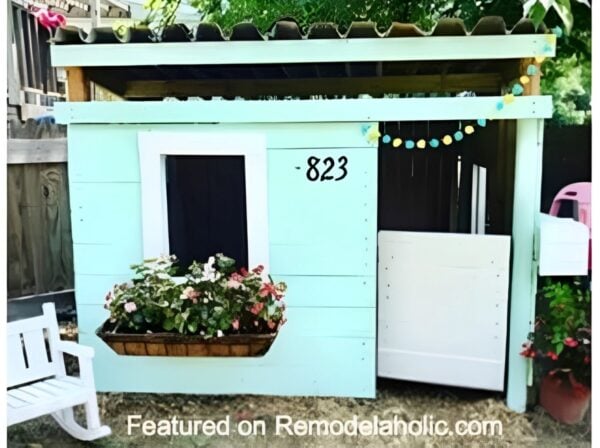 Calf Stall Turned Playhouse Featured On Remodelaholic (1)